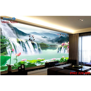 Tranh gạch 3d phòng khách STM233