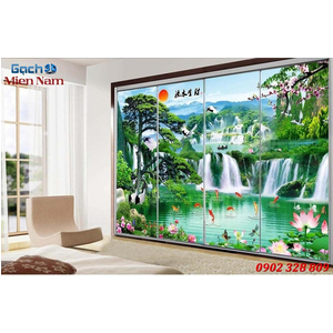 Tranh gạch 3d phòng khách STM238
