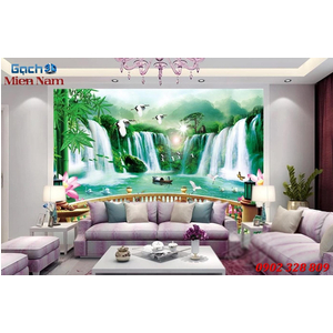 Tranh gạch 3d phòng khách STM240