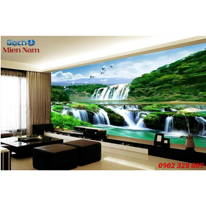 Tranh gạch 3d phòng khách STM243