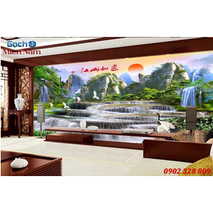 Tranh gạch 3d phòng khách STM246