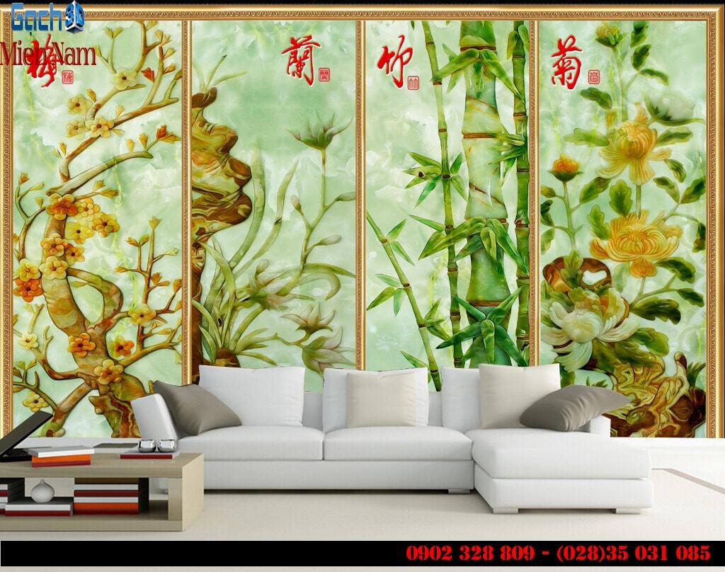 tranh gạch 3d phong thủy cho tuổi hợi 