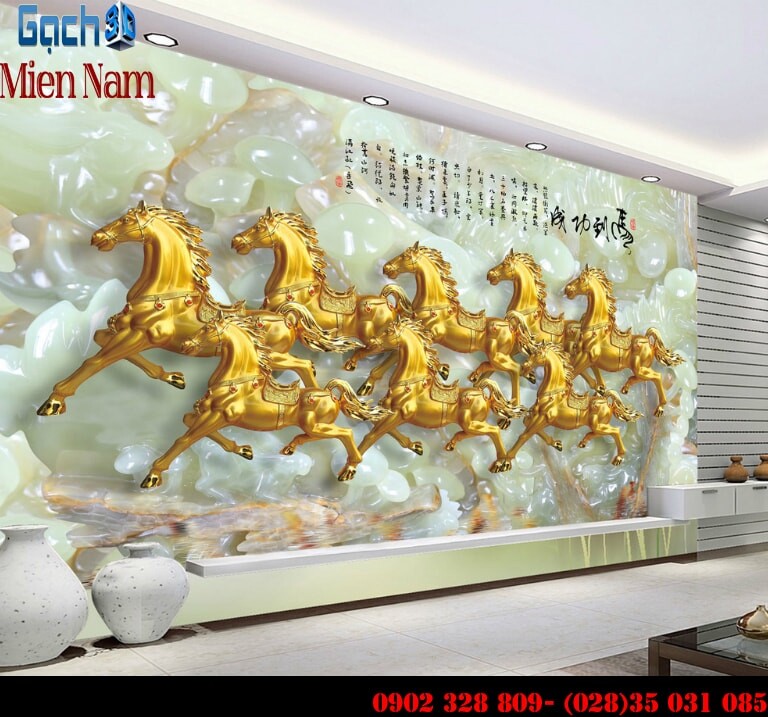 tranh gạch 3d phong thủy cho người tuổi thìn