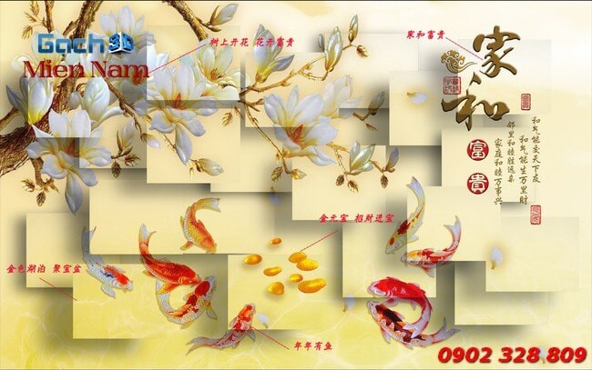 tranh gạch 3d tuổi mùi