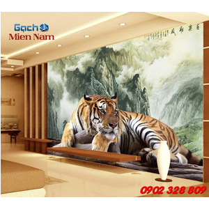Tranh Gạch Mẫu Con Hổ CH02