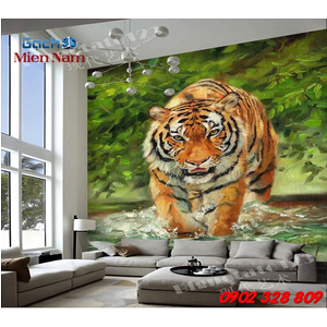 Tranh Gạch Mẫu Con Hổ CHM26