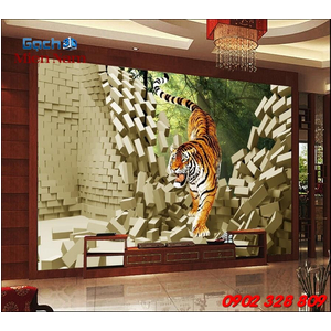 Tranh Gạch Mẫu Con Hổ CHM34