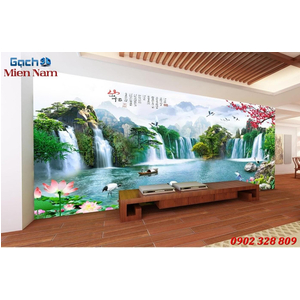Tranh gạch men 3d sơn thủy STM77
