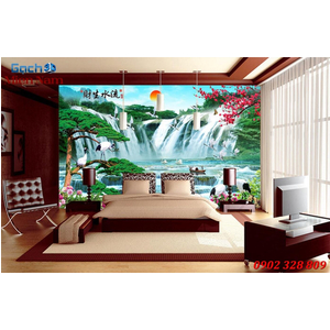 Tranh gạch men 3d sơn thủy STM80