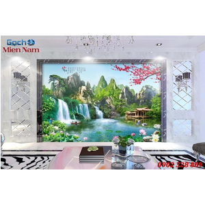 Tranh gạch men 3d sơn thủy STM85