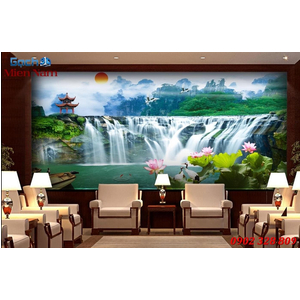Tranh gạch men 3d sơn thủy STM78
