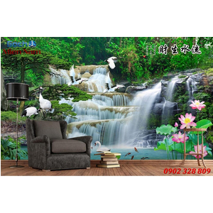 Tranh gạch men 3d sơn thủy STM86