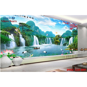 Tranh gạch men 3d sơn thủy STM88