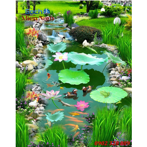 Tranh gạch men cá coi CKM177