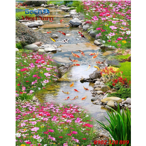 Tranh gạch men cá coi CKM178