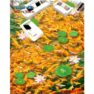 Tranh gạch men cá coi CKM182