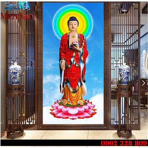 Tranh gạch men Hình Phật HPM40