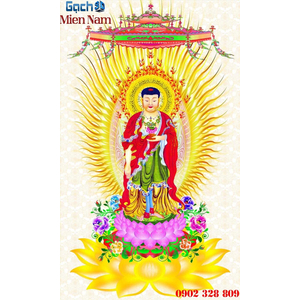 Tranh gạch men Hình Phật HPM64