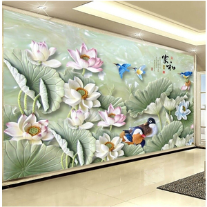 Tranh Gạch Men Hoa Sen HSM88