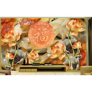 Tranh Gạch Men Hoa Sen HSM89