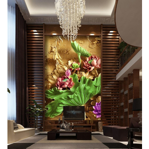 Tranh Gạch Men Hoa Sen HSM71