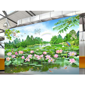 Tranh Gạch Men Hoa Sen HSM81