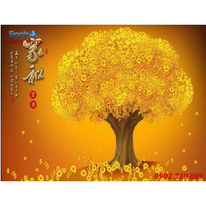 Tranh gạch men kim tiền KTM34