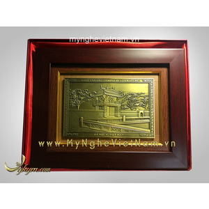 Tranh khuê văn các bằng đồng 20x26cm