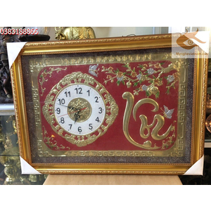 Tranh mặt đồng hồ chữ lộc,tranh mừng tân gia,khai trương cửa hàng