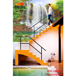Tranh ốp tường 3D cầu thang CT205