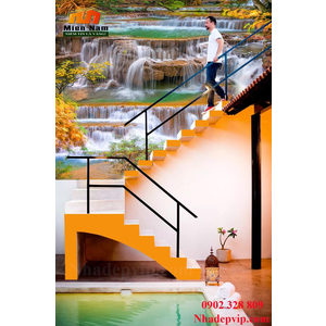 Tranh ốp tường 3D cầu thang CT210