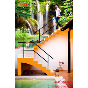 Tranh ốp tường 3D cầu thang CT211