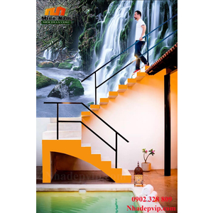 Tranh ốp tường 3D cầu thang CT213