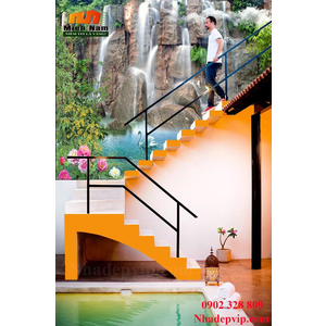 Tranh ốp tường 3D cầu thang CT214
