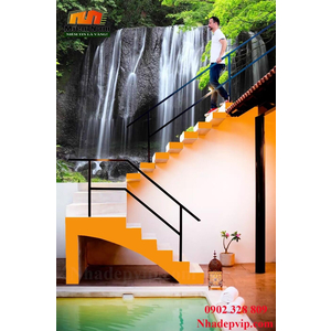 Tranh ốp tường 3D cầu thang CT216