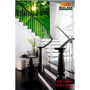 Tranh ốp tường 3D cầu thang CT217