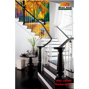Tranh ốp tường 3D cầu thang CT225