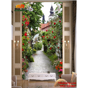 Tranh ốp tường chiếu nghỉ cầu thang CNT65