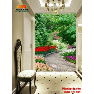 Tranh ốp tường chiếu nghỉ cầu thang CNT66