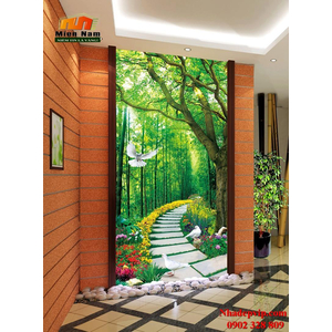 Tranh ốp tường chiếu nghỉ cầu thang CNT68