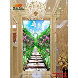 Tranh ốp tường chiếu nghỉ cầu thang CNT76