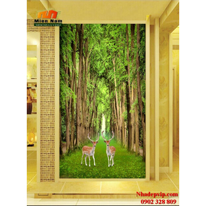 Tranh ốp tường chiếu nghỉ cầu thang CNT80