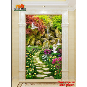 Tranh ốp tường chiếu nghỉ cầu thang CNT86