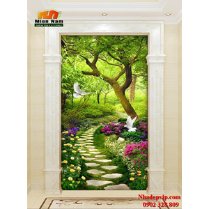 Tranh ốp tường chiếu nghỉ cầu thang CNT87