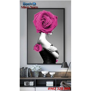 Tranh ốp tường 3d nghệ thuật TNT33
