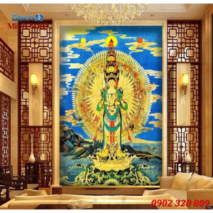 Tranh Phật Chuẩn Đề HPM354