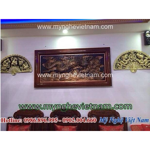 Tranh Rồng vờn cầu lửa, tranh đồng đỏ nguyên chất
