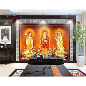 Tranh tam thánh tây phương HPM304