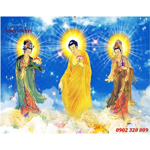 Tranh Tam Thế Phật HP16