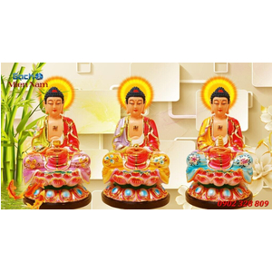 Tranh Tam Thế Phật HP06